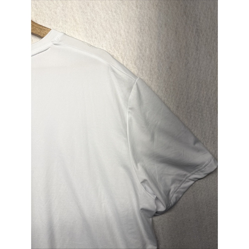 Quiksilver Mens XXL White Short Sleeve Regular Fit Logo Performance T-Shirt - Picture 10 of 14